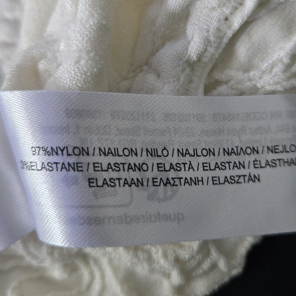 Primark Womens White Textured Camisole Crop Top - Picture 4 of 5